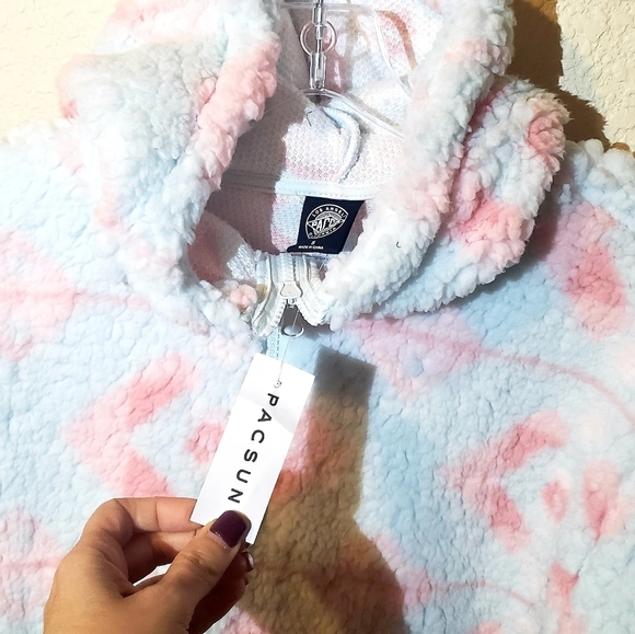 NEW Pacsun Sheree Sherpa Hoodie - Picture 4 of 5